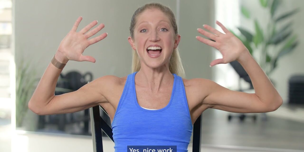 Fitness with FreeStyle Diabetes:  Low Impact Chair Workout | Caroline Jordan, Episode 1