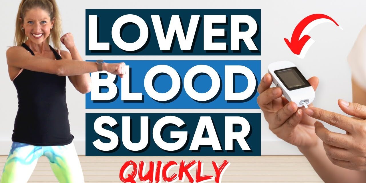 Exercise to Lower Blood Sugar Quickly | 5 Minute Routine